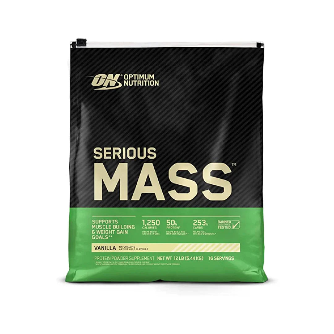 ON Serious Mass 12LB Vanilla | High-Calorie Mass Gainer